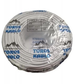 Toros Sinyal Kablosu 3x2,5 Cca Beyaz(top-100 Mt)