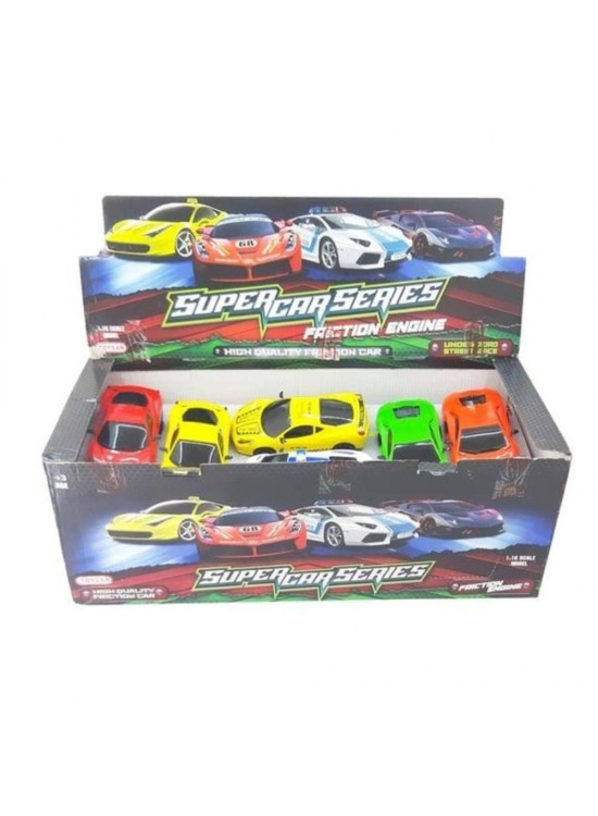 Toysan 1:16 Sürtmeli Araba Standlı TOY-84(1 Adet)