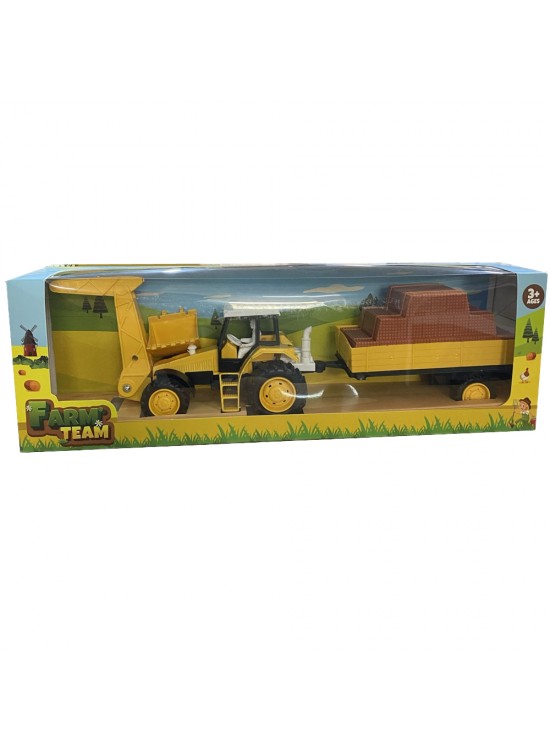 Toysan Oyuncak Sürtmeli Römorklu Traktör Toysan Oyuncak Sürtmeli Römorklu Traktör