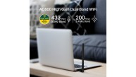 Tp-Link Archer T2U Plus 600 Mbps Antenli Yüksek Verimli Kablosuz USB Adaptör AC600