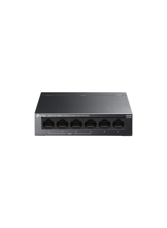 Tp-Link LS106P 6 Port 10-100 Mbps 4 Port Poe+ Masaüstü Switch