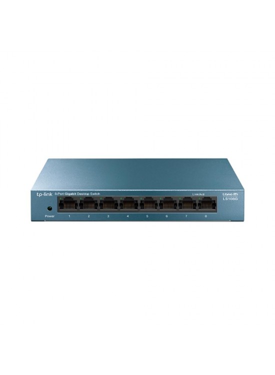 Tp-Link LS108G 8 Port 10-100-1000 Mbps Switch Metal Kasa Tp-Link LS108G 8 Port 10-100-1000 Mbps Switch Metal Kasa