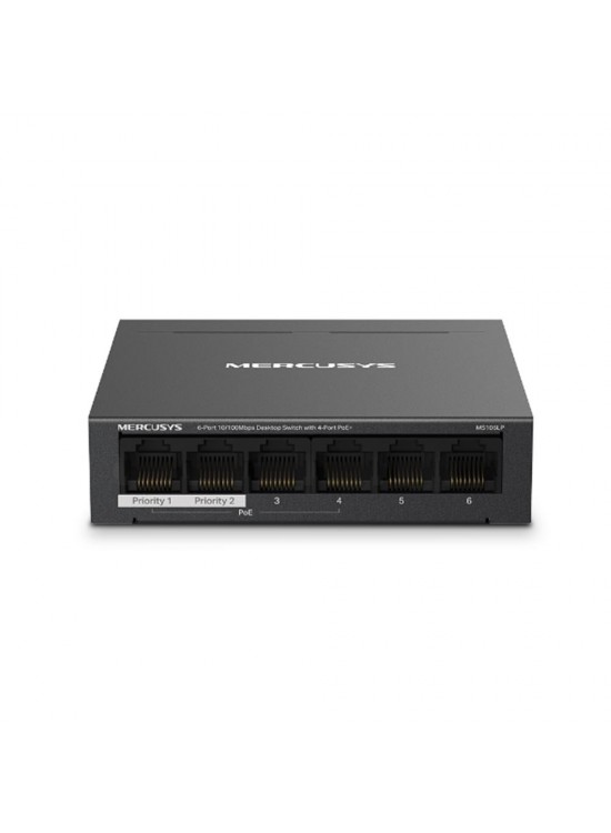 Tp-Link Mercusys MS106LP 4 Port 10-100 Mbps Poe+ 2 Port 10-100 Mbps Uplink Switch Metal Kasa Tp-Link Mercusys MS106LP 4 Port 10-100 Mbps Poe+ 2 Port 10-100 Mbps Uplink Switch Metal Kasa