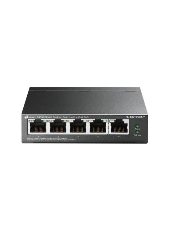 Tp-Link TL-SG1005LP 5 Port 4 Port Poe+ 10-100-1000 Mbps 1 Port Uplink Switch Çelik Kasa