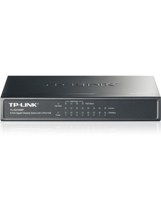 Tp-Link TL-SG1008P 8 Port 4 Port Poe+ 10-100-1000 Mbps Switch  Çelik Kasa