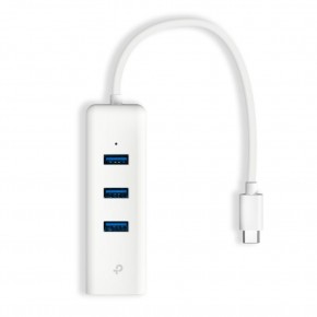 Tp-Link UE330C 10-100-1000 Mbps 3.0 Type C Ethernet Çevirici + 3 Port USB Çoğaltıcı