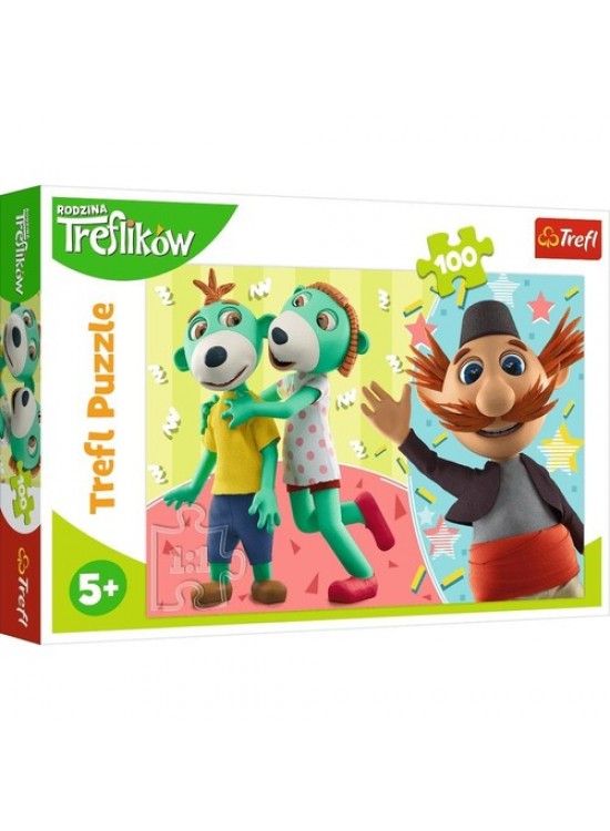Trefl Puzzle 100 Parça Treflikow 41 x 27,5 Cm 16388 Trefl Puzzle 100 Parça Treflikow 41 x 27,5 Cm 16388