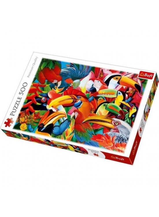 Trefl Puzzle 500 Parça Colourful Bırds 37328 Trefl Puzzle 500 Parça Colourful Bırds 37328