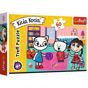 Trefl Puzzle 60 Parça Kıttykıt Wıth Frıends Kicia Kocia 33x22 Cm17343