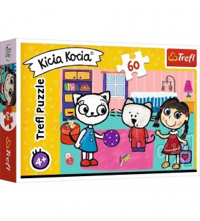 Trefl Puzzle 60 Parça Kıttykıt Wıth Frıends Kicia Kocia 33x22 Cm17343