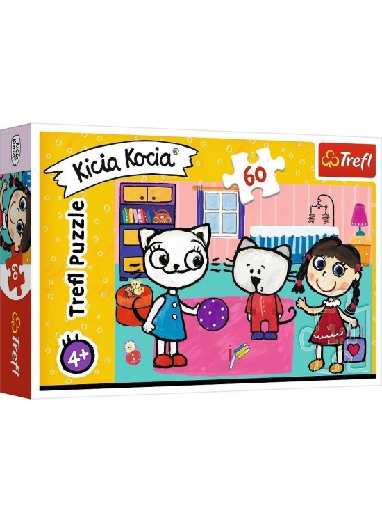Trefl Puzzle 60 Parça Kıttykıt Wıth Frıends Kicia Kocia 33x22 Cm17343
