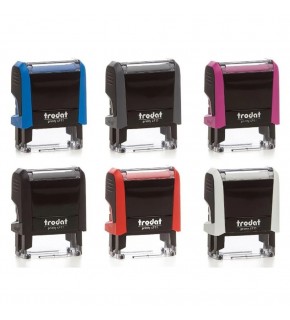 Trodat Kaşe Otomatik Karışık Kasa Mavi Keçe 4911