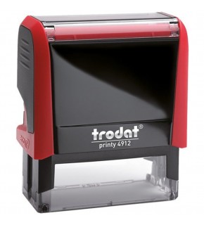 Trodat Standart Kaşe Otomatik 47x18 Kırmızı Kasa Kırmızı Keçe 4912