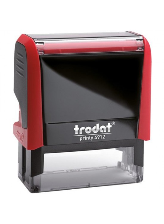 Trodat Standart Kaşe Otomatik 47x18 Kırmızı Kasa Kırmızı Keçe 4912