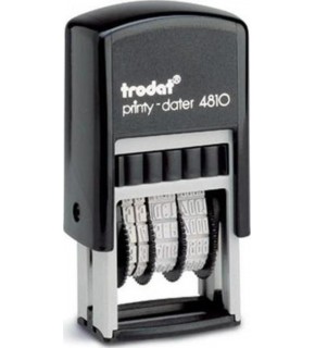 Trodat Tarih Kaşesi Otomatik İngilizce 3 MM 4810