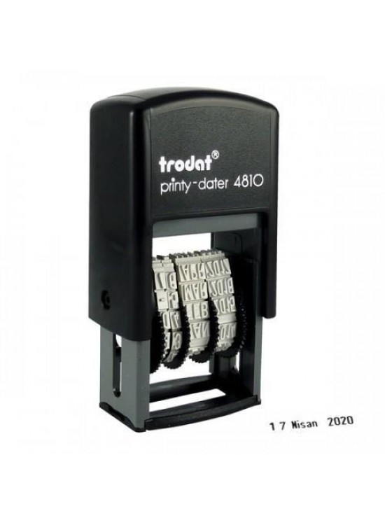 Trodat Tarih Kaşesi Otomatik Türkçe 3 MM Mavi Keçe 4810