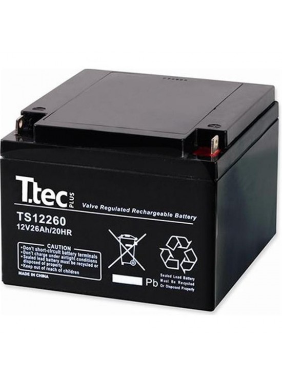 Ttec 12V 26A Bakımsız Kuru Akü