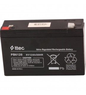 Ttec 6V 12AH Bakımsız Kuru Akü