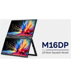 Ttec M16DP 16" FHD Çift Ekran Taşınabilir Led Monitör