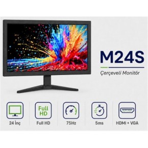 Ttec M24S 24" VGA + HDMI FHD Led Monitör