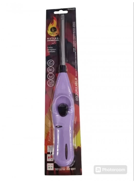 Tudor Doldurulabilir Mutfak Çakmağı Uzun Vakumlu