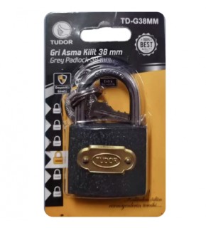 Tudor Gri Asma Kilit 38Mm TD-G38MM