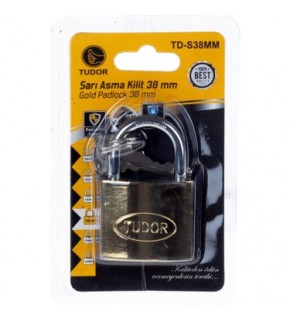 Tudor Sarı Asma Kilit 38Mm TD-S38MM
