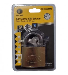 Tudor Sarı Asma Kilit 50Mm TD-S50MM
