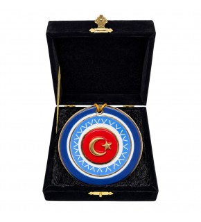 TUĞRA LACİVERT AYYILDIZ DEKORATİF DUVAR ASKISI