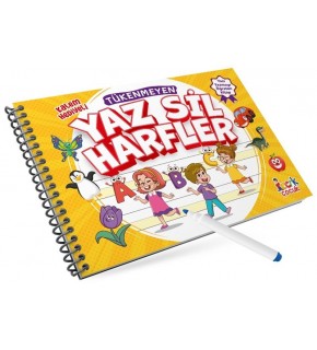 Tükenmeyen Yaz Sil Harfler Spiralli /Bıcırık