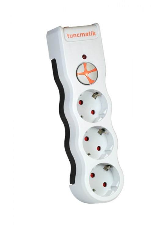 Tunçmatik TSK19009 3li Enerji Koruma Powersurge Beyaz 1050 JOULE
