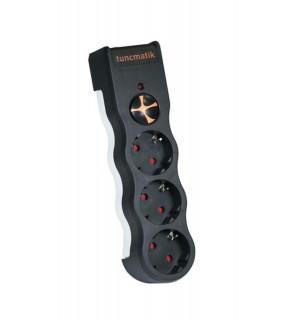 Tunçmatik TSK19010 3li Enerji Koruma Powersurge Siyah 1050 JOULE
