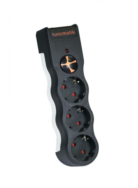 Tunçmatik TSK19010 3li Enerji Koruma Powersurge Siyah 1050 JOULE Tunçmatik TSK19010 3li Enerji Koruma Powersurge Siyah 1050 JOULE