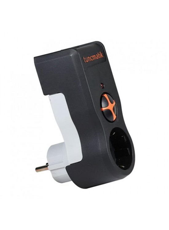 Tunçmatik TSK19020 1li Enerji Koruma Powersurge 1li Siyah priz 1050 JOULE