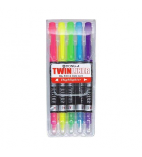 Twinliner Fosforlu Kalem Karışık Renk Kalem Tipi Çift Taraflı 5 Lİ 231500