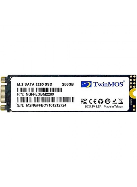 TwinMOS 256GB NGFFEGBM2280 M.2 2280 SATA3 SSD (580Mb-550Mb-s) 3DNAND Ssd Disk