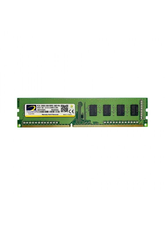 TwinMOS DDR3 8GB 1600MHz 1.35V Low Voltage Desktop Pc Ram (MDD3L8GB1600D)