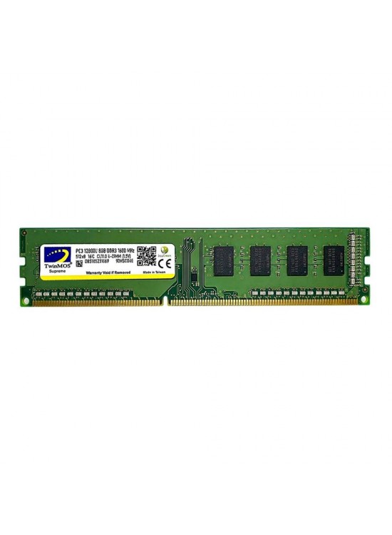 TwinMOS DDR3 8GB 1600MHz 1.5V MDD38GB1600D Desktop Pc Ram TwinMOS DDR3 8GB 1600MHz 1.5V MDD38GB1600D Desktop Pc Ram
