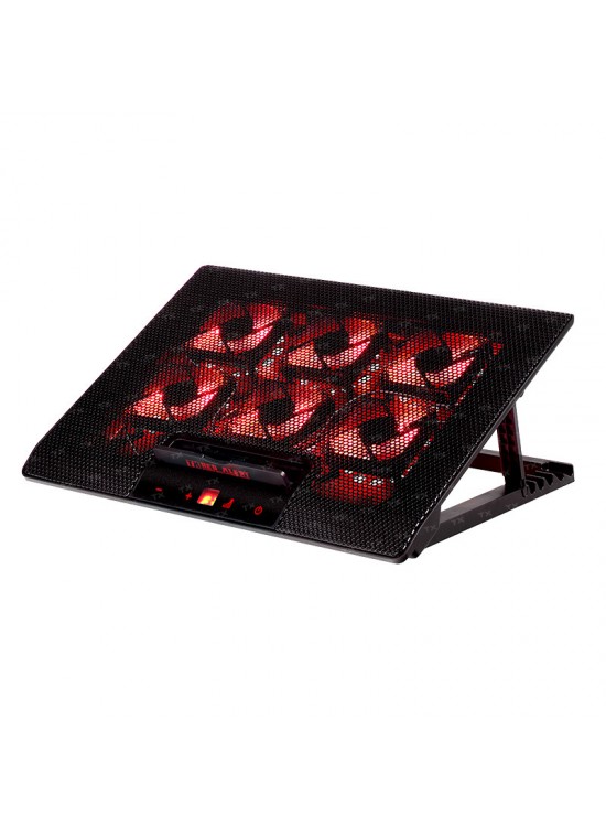 TX TXACNBRED Red Alert 6 Led Fanlı Dijital Fan Kontrolcülü, Yükseklik Ayarlı Sogutucu