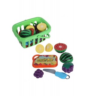 Uçar Mini Piknik Sepeti Meyveli Kesme Seti 0276