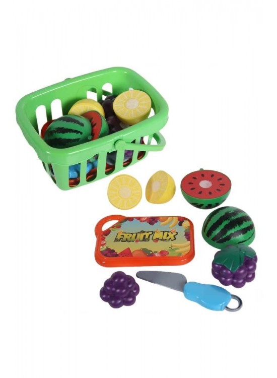 Uçar Mini Piknik Sepeti Meyveli Kesme Seti 0276