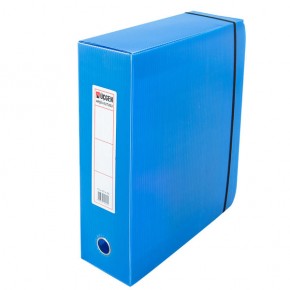 Üçgen Proje Kutusu Plastik Lastikli Battal 29x36x10 Mavi (1 Adet)