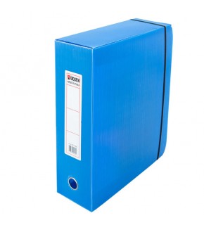 Üçgen Proje Kutusu Plastik Lastikli Battal 29x36x10 Mavi (1 Adet)