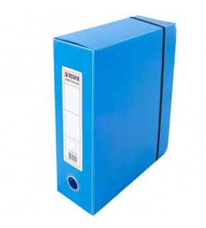 Üçgen Proje Kutusu Plastik Lastikli Geniş 24x32x9 Mavi (1 Adet)