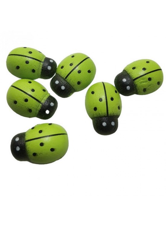 Uğur Böceği 12Mm Yeşil 100 Lü U3493