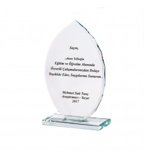 ULAŞ KRİSTAL PLAKET