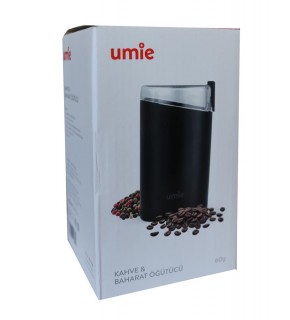 UMIE KB-U50 60G kapasiteli Siyah 140W Kahve ve Baharat Öğütücü
