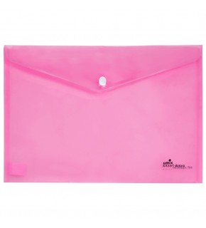 Umix Çıtçıtlı Şeffaf Zarf Dosya Pembe Eco U1120P-PE-ECO (1 Adet)