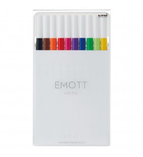 Uni-Ball Akrilik Uçlu Kalem Emott 0.4 MM Fine 10 Lu Std Renk