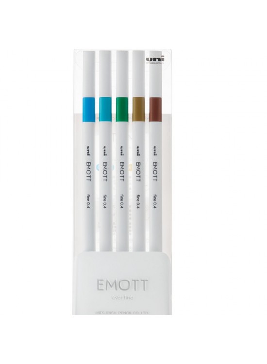 Uni-Ball Akrilik Uçlu Kalem Emott 0.4 MM Fine 5 Li Ada Renk Uni-Ball Akrilik Uçlu Kalem Emott 0.4 MM Fine 5 Li Ada Renk